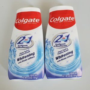 Colgate 2 in 1 toothpaste and mouthwash NWT bundle of 2